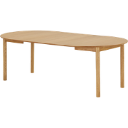 Loet uitschuifbare houten eettafel naturel - 120 - 220 x 75 cm