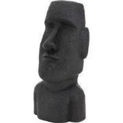 Paaseiland hoofdfiguur antraciet, 28x25x56 cm, gegoten steenhars