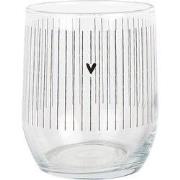 Clayre & Eef Waterglas 300 ml Transparant Glas Hart