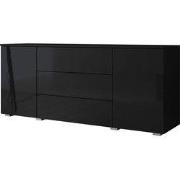 Meubella - Dressoir Pure - Zwart - 150 cm