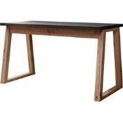 Meubella - Ithaca - Bureau - Zwart - 135x65 cm