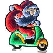 Infinity verlichting kerstman op scooter multi 501 LED