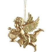 Engel kunststof L9b9,5h0,5 cm goud