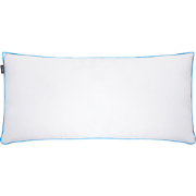 ANETO - Hoofdkussen 3 vakken - Wit - 40 x 80 cm - Hoog - Eendenveren