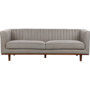 SKAULE - Driezitsbank - Lichtbruin - Polyester