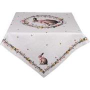 Clayre & Eef Tafelkleed 100x100 cm Beige Katoen