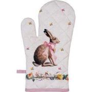 Clayre & Eef Ovenwant 18x30 cm Beige Katoen