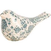 Clayre & Eef Decoratie Beeld Vogel 22x9x12 cm Beige Keramiek