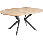 CARLEA - Uitschuifbare eettafel - Lichtbruin - MDF