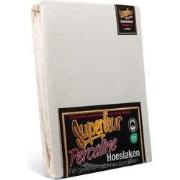 Superieur Hoeslaken - 120x200 cm - Crème - 100% katoen