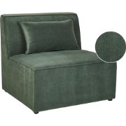 LEMVIG - Fauteuil - Donkergroen - Corduroy