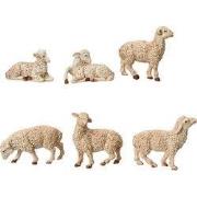 Schaap mdf l10b2h12 cm ntrl a6 6st kerst