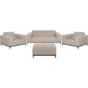 ROVIGO - Loungeset voor 5 - Zandbeige - Polyester