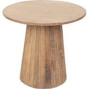 Bijzettafel Rond Naturel Hout - 50x50x46cm - Salvador