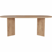 Eettafel met ovale blad L200 cm - CHARLIE