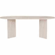 Eettafel met ovale blad L200 cm - CHARLIE