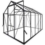 Tuinkas Kate III Full Options zwart 3 mm veiligheidsglas