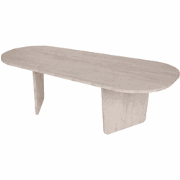 Salontafel met afgeronde randen L130 cm - AMÉLIA