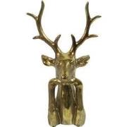 Hert zen kunststof 15x25.5x41 cm goud