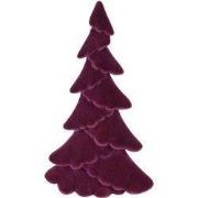 Kerstboom ovaal gevlokt Mea L paars