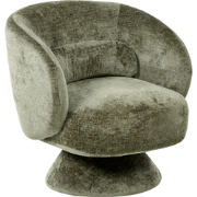 LIEKSA - Draaifauteuil - Groen - Chenille