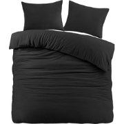 Ten Cate Flanellen Eenpersoons Dekbedovertrek - 140x200/220 - Antracie...