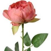 Clayre & Eef Kunstbloem Roos 62 cm Roze Kunststof