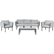 SKALA - Loungeset 5-zits - Lichtgrijs - Staal