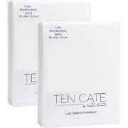 Ten Cate Katoensatijnen Hoeslaken - 90x200 - Wit