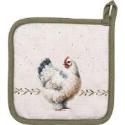 Clayre & Eef Pannenlap 20x20 cm Beige Katoen