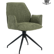 Eetkamerstoel Jill - Stof Groen