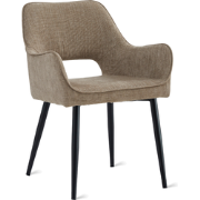 Eetkamerstoel Ray - Stof Truffel