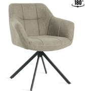 Eetkamerstoel Jesse - Linnen Taupe