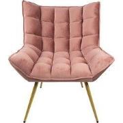 Clayre & Eef Fauteuil 79x91x93 cm Roze Textiel