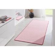 Loper Uni Laagpolig Effen Vloerkleed - Fancy - Roze - 80x300 cm