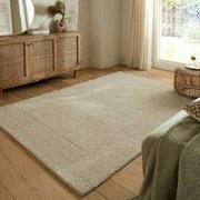 Tuscany vloerkleed - Wol - Effen - Kader Modern - Naturel / Beige - 12...