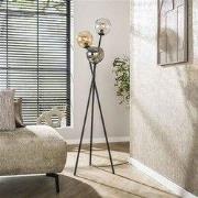 Hoyz Collection - Vloerlamp Multi Globe 3-lichts - Artic Zwart