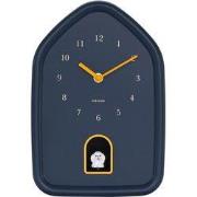 Wandklok Modern Doggy - Blauw - 29.1x20x29.1cm