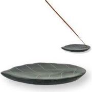 Wierookhouder speksteen blad 10,5 cm