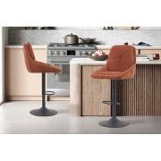 Barkruk 'Sabine' Stof Ote Sea 500 Draaibaar Roest