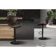 Barstoel 'Malaga' PU Ote Topper 05 Donkerbruin - 52 x  x 52.0 - PU, Me...