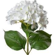 Clayre & Eef Kunstbloem Hortensia 68 cm Wit Kunststof