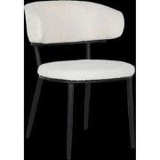 Eetkamerstoel Sander - Teddy Crème - "Beige" - 80 cm x 57 cm x 59 cm -...