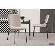 Stoel 'Alice' Bouclé Beige - 57 x  x 40 - Textiel