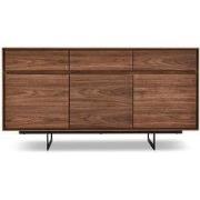 Dressoir Walnoot - 3-Deurs - 155x45x82cm - Tokyo