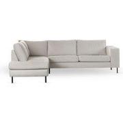 Hoekbank 3-Zits Beige - Links - 265x208x81cm - Lord