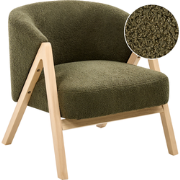 SKEI - Fauteuil - donkergroen - Bouclé
