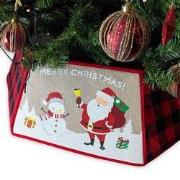 Unique Living - Kerstboomrok Merry Xmas - 45x25cm - Multikleur