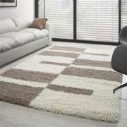 Manhattan Shaggy vloerkleed - Beige - 100 X 200 CM