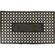 Clayre & Eef Deurmat 75x45 cm Zwart Rubber